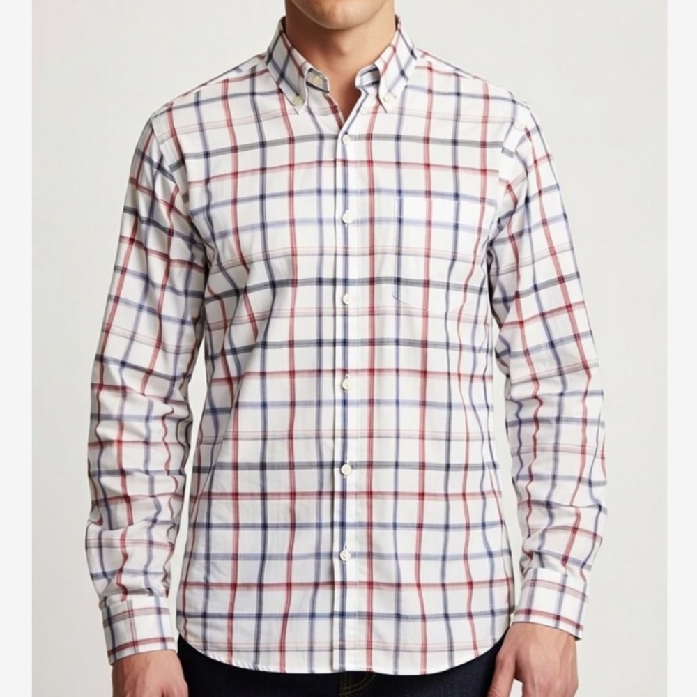 OLD NAVY Plaid ‘The Classic Shirt’ Slim Fit